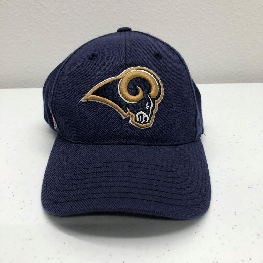 St Louis Rams Hat Cap Strap Back Mens One Size Blue NFL Football Reebok Wool